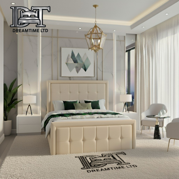 Tokyo Bed Frame | Luxury Buttoned Upholstered Bed | Premium Bed Frames UK – Dreamtime Ltd