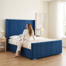 Kensington Luxury Bed Frame – Elegant Lined Headboard, Stylish & Durable Bedroom Furniture