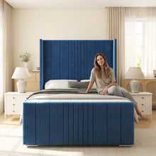 Kensington Luxury Bed Frame – Elegant Lined Headboard, Stylish & Durable Bedroom Furniture