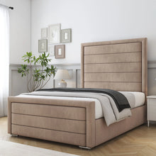 Lara Luxury Bed Frame – Elegant Lined Headboard, Stylish & Durable Bedroom Furniture