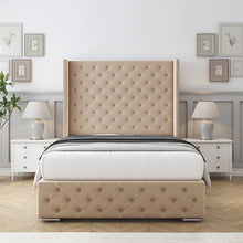 Elegant Emily Sleigh Bed Frame – Classic Curved Sleigh Design with Premium Upholstery & Strong Wooden Base
