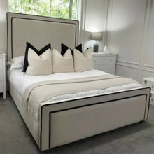 Luxury Nina Bed Frame | Premium Upholstered Bed Frame with Contemporary Headboard | Stylish & Durable