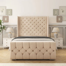 Winged Toronto Luxury Bed Frame – Elegant Button-Tufted Headboard, Premium Design