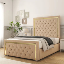 Luxury Marry Gold Bed Frame – Elegant Gold Finish, Sturdy & Stylish Bedroom Furniture
