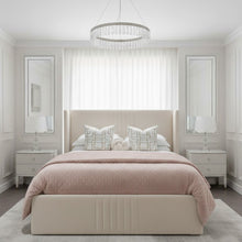 Ella Bed Frame | Luxury Bed Frame with Lined Headboard | Dreamtime Ltd UK