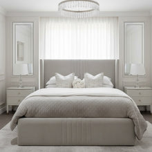 Ella Bed Frame | Luxury Bed Frame with Lined Headboard | Dreamtime Ltd UK