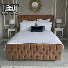 Oxford Bed Frame | Luxury Chesterfield Bed frame with buttoned Headboard