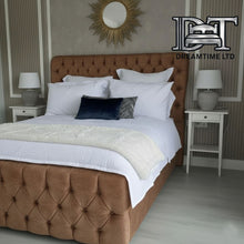 Oxford Bed Frame | Luxury Chesterfield Bed frame with buttoned Headboard