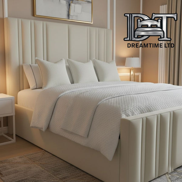 Belgravia Luxe Bed Frame | Luxury Bed Frame with Long Headboard | Dreamtime Ltd UK
