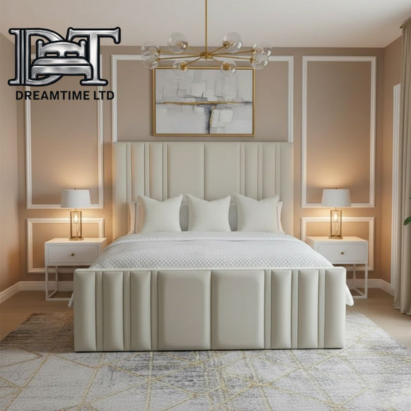 Belgravia Luxe Bed Frame | Luxury Bed Frame with Long Headboard | Dreamtime Ltd UK