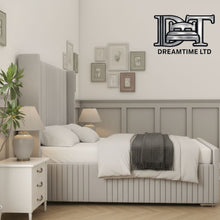 Kensington Luxury Bed Frame – Elegant Lined Headboard, Stylish & Durable Bedroom Furniture