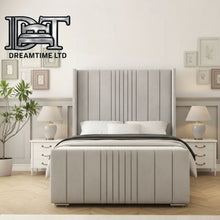 Kensington Luxury Bed Frame – Elegant Lined Headboard, Stylish & Durable Bedroom Furniture