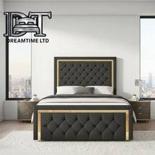Luxury Marry Gold Bed Frame – Elegant Gold Finish, Sturdy & Stylish Bedroom Furniture