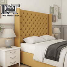 Winged Toronto Luxury Bed Frame – Elegant Button-Tufted Headboard, Premium Design